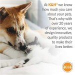 K&H Pet Products Lectro-Kennel Outdoor Heated Pad with Free Cover Black Medium 16.5 X 22.5 Inches 60 Watts