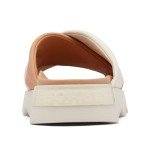 Sorel Women's Viibe Crisscross Slide Sandals - Honest Beige, Chalk - Size 9.5
