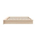 Nexera James Platform Bed, Beige, Queen