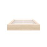 Nexera James Platform Bed, Beige, Queen