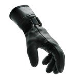 Watson Gloves Low Rider Motorcycle Glove - Cowhide Leather, Wing Thumb, Slip-on Cuff with Hook and Loop Strap, Made in Canada (834, Large)