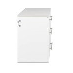 Prepac HangUps 30" Base Garage Cabinet, Bathroom Cabinet Wall Mount Laundry Cabinet, Kitchen Wall Cabinet with 3 Drawers, Ideal for Garage, Kitchen and Laundry Organization 30" W x 24" H x 16" D White