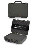 NANUK 910 Hard Case with Customizable Cubed Foam, IP67 Waterproof & Crushproof, Rugged Construction for Ultimate Protection, Made in Canada – Olive (14.3” x 11.1” x 4.7”)
