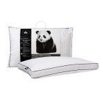 Canadian Down & Feather Co. - Medium-Soft Support Microfiber Down Alternative Pillow Standard Size - Machine Washable - 260 TC Shell 100% Cotton - Oeko TEX Certified