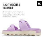 Sorel Women's Viibe Twist Slide Sandals - Euphoric Lilac, Honey White - Size 9.5