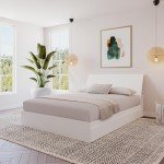Nexera 2-Piece Bedset with Bed Frame and Headboard, White, Queen