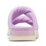 Sorel Women's Viibe Twist Slide Sandals - Euphoric Lilac, Honey White - Size 9.5
