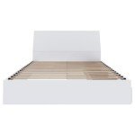 Nexera 2-Piece Bedset with Bed Frame and Headboard, White, Queen