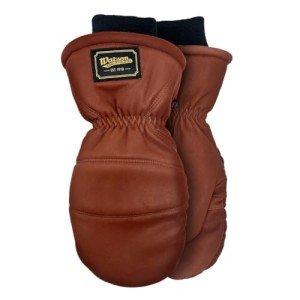 Watson Gloves Full-Grain Leather Winter Ranch Mitts - Crazy Horse Water Resistant Heritage, Comfortable, Warm Lining
