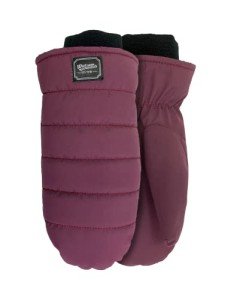 Watson Gloves Sustainable Winter Puffer Mitt for Women - Warm & Cozy, Snug Fitting Acrylic Knit Wrist, Taslon Back & Palm