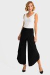 Joseph Ribkoff Womens Overlay Pant Style 30068J Color Black Size 16