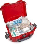Nanuk 904 Waterproof First Aid Prepper Survival Gear Dust and Impact Resistant Case - Empty - Red - Made in Canada