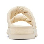 Sorel Women's Viibe Twist Slide Sandals - Honey White, Gum 17 - Size 9
