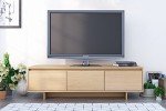 Nexera 60-Inch Tv Stand with Storage, Tan, 60-Inch