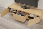 Nexera 60-Inch Tv Stand with Storage, Tan, 60-Inch