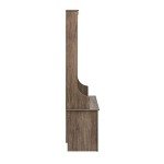 Prepac Entryway Organizer with 4 Coat Hooks, Coat Rack Hall Tree with Bench and Coat Storage, Furniture for Entryway with 15 Cubbies for Shoe Storage, 38” W x 68” H x 15.5” D, Drifted Gray