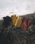 Watson Gloves Black Range Rider Winter Glove - Buttery Soft Deerskin Leather, Thinsulate C100 Lining, Slip-On Cuff (Medium)