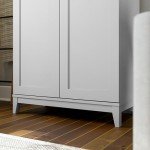 Prepac Yaletown 72" Tall Storage Cabinet with Wood Legs, Pantry Cabinet with 3 Adjustable Shelves, Bathroom, Kitchen and Home Organization in White, 16" D x 32" W x 72" H