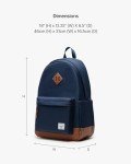 Herschel Unisex Herschel Heritage Backpack Backpack, Navy/Tan, One Size, Casual