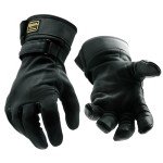 Watson Gloves Low Rider Motorcycle Glove - Cowhide Leather, Wing Thumb, Slip-on Cuff with Hook and Loop Strap, Made in Canada (834, Medium)