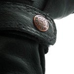 Watson Gloves Low Rider Motorcycle Glove - Cowhide Leather, Wing Thumb, Slip-on Cuff with Hook and Loop Strap, Made in Canada (834, Medium)