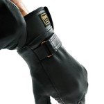 Watson Gloves Low Rider Motorcycle Glove - Cowhide Leather, Wing Thumb, Slip-on Cuff with Hook and Loop Strap, Made in Canada (834, Medium)