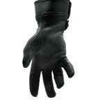 Watson Gloves Low Rider Motorcycle Glove - Cowhide Leather, Wing Thumb, Slip-on Cuff with Hook and Loop Strap, Made in Canada (834, Medium)