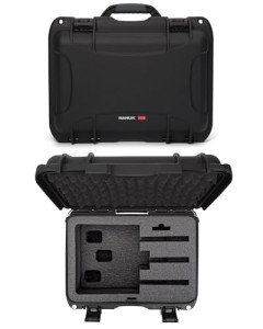 NANUK 918 Hard Case with 3 UP Custom Foam Insert, IP67 Waterproof & Crushproof, Rugged Construction for Ultimate Protection, Made in Canada – Black (16.9” x 12.9” x 9.3”)