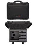 NANUK 918 Hard Case with 3 UP Custom Foam Insert, IP67 Waterproof & Crushproof, Rugged Construction for Ultimate Protection, Made in Canada – Black (16.9” x 12.9” x 9.3”)