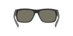 Costa Del Mar Baffin Polarized Rectangular Sunglasses, Net Grey/Blue Rubber/Blue Mirrored Polarized-580G, 58 mm
