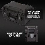 NANUK 918 Hard Case with 3 UP Custom Foam Insert, IP67 Waterproof & Crushproof, Rugged Construction for Ultimate Protection, Made in Canada – Black (16.9” x 12.9” x 9.3”)