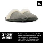 SOREL Women's Nakiska Slide ll Slipper - Quarry, Grill - 8