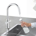 GROHE 31251002 Blue Professional Kitchen Faucet Starter Kit, Starlight Chrome