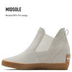 Sorel Women's Out 'N About Slip-On Wedge II Boot - Chalk, White - Size 11