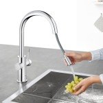 GROHE 31251002 Blue Professional Kitchen Faucet Starter Kit, Starlight Chrome