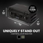 NANUK 935 Hard Case with Wheels and 6 UP Custom Foam Insert, IP67 Waterproof & Crushproof, Rugged Construction for Ultimate Protection, Made in Canada – Black (22” x 14” x 9”)