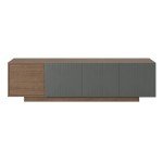 Nexera Riva Tv Stand, Brown, 72 Inch