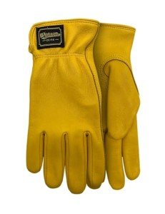 Watson Gloves Women’s Range Rider Glove - Buttery Soft Deerskin Leather & Slip-On Cuff (Medium)