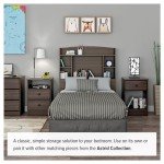 Prepac Astrid 6 Drawer Double Dresser for Bedroom, Wide Chest of Drawers, Bedroom Furniture, Clothes Storage and Organizer, 15.5" D x 47.5" W x 26.85" H, Espresso