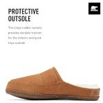 SOREL Men's Falcon Ridge ll Scuff Slipper - Elk, Gum 10 - 13