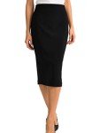 Joseph Ribkoff Womens Below-The-Knee Pencil Skirt Style 163083J Color Black Size 14