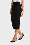 Joseph Ribkoff Womens Below-The-Knee Pencil Skirt Style 163083J Color Black Size 14