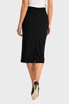 Joseph Ribkoff Womens Below-The-Knee Pencil Skirt Style 163083J Color Black Size 14