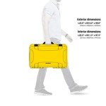 Nanuk 935 Waterproof Carry-On Hard Case with Wheels Empty - Yellow - Made in Canada
