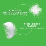 Canadian Down & Feather Co. - Regular Weight White Goose Feather & Down Duvet Full/Double Size - 260 TC Shell 100% Cotton - Oeko TEX Certified