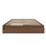 Nexera 3-Drawer Storage Bed Frame, Brown, Full