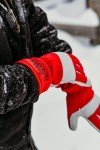 Watson Gloves Red Baron Winter Gauntlet Glove - Full-Grain Cowhide Leather, Heavy Sherpa Lining (Large)