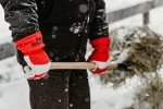 Watson Gloves Red Baron Winter Gauntlet Glove - Full-Grain Cowhide Leather, Heavy Sherpa Lining (Large)