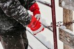 Watson Gloves Red Baron Winter Gauntlet Glove - Full-Grain Cowhide Leather, Heavy Sherpa Lining (Large)