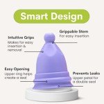 Bfree Menstrual Cup - Reusable Period Cup Leak-Free Eco-Friendly Tampon/Pad Alternative Feminine Hygiene Product for Menstruating Teens, Women